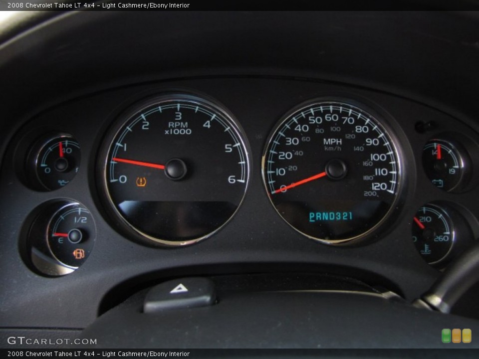 Light Cashmere/Ebony Interior Gauges for the 2008 Chevrolet Tahoe LT 4x4 #49998520