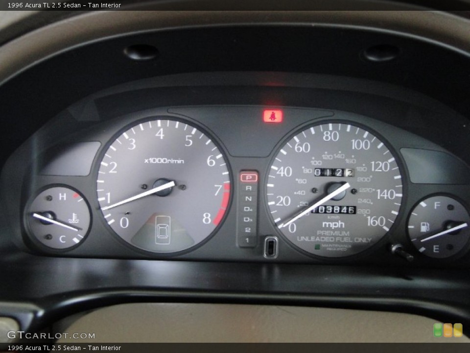 Tan Interior Gauges for the 1996 Acura TL 2.5 Sedan #49999678