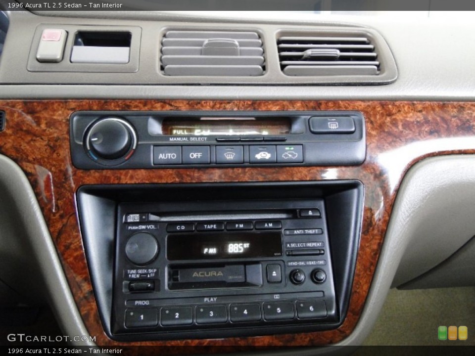 Tan Interior Controls for the 1996 Acura TL 2.5 Sedan #49999723