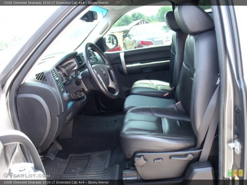 Ebony Interior Photo for the 2008 Chevrolet Silverado 1500 LT Extended Cab 4x4 #49999732