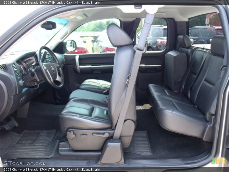 Ebony Interior Photo for the 2008 Chevrolet Silverado 1500 LT Extended Cab 4x4 #49999759
