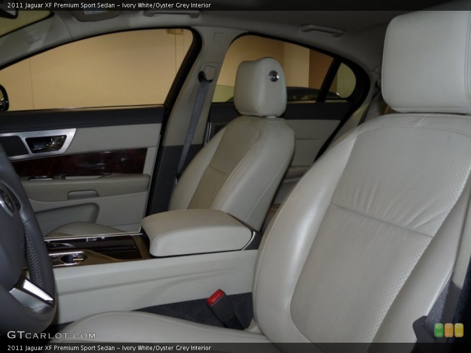 Ivory White/Oyster Grey Interior Photo for the 2011 Jaguar XF Premium Sport Sedan #50000065