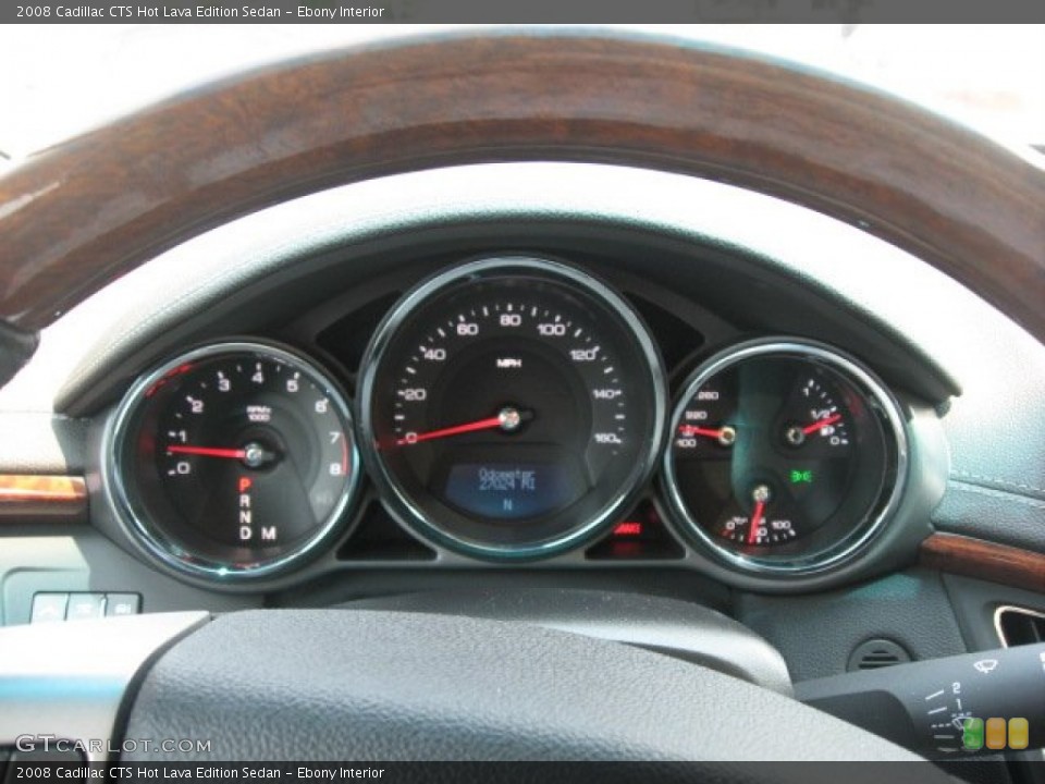 Ebony Interior Gauges for the 2008 Cadillac CTS Hot Lava Edition Sedan #50001811
