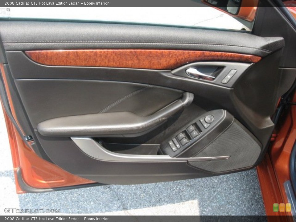 Ebony Interior Door Panel for the 2008 Cadillac CTS Hot Lava Edition Sedan #50001901