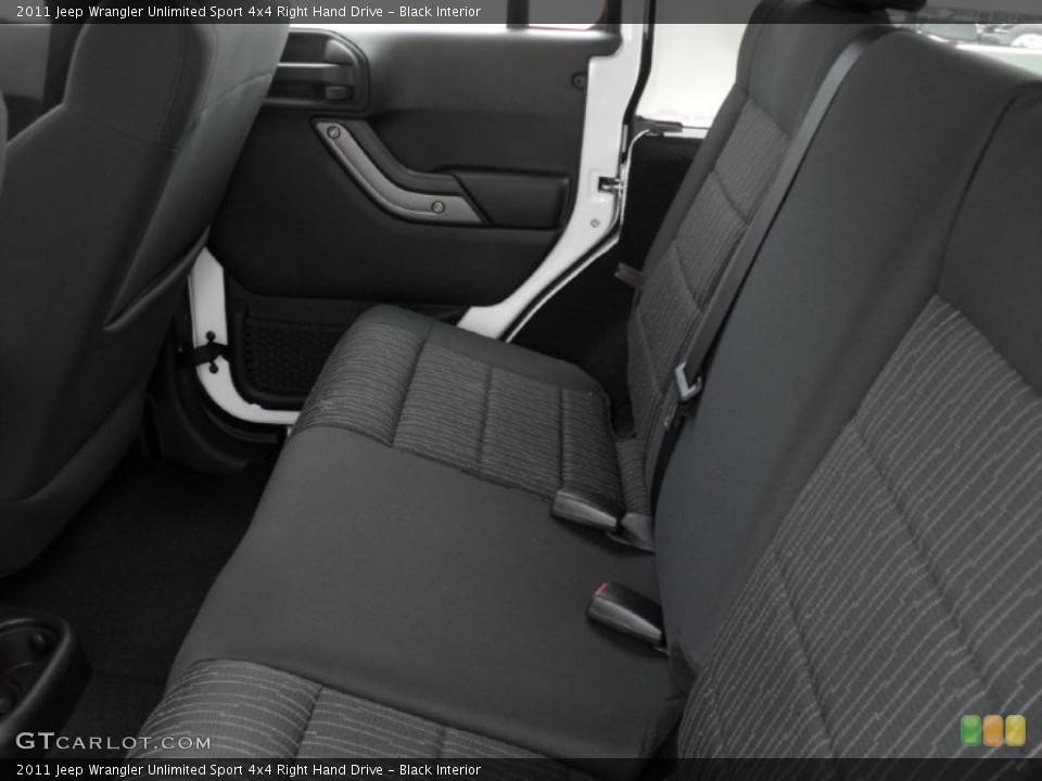 Black Interior Photo for the 2011 Jeep Wrangler Unlimited Sport 4x4 Right Hand Drive #50002417