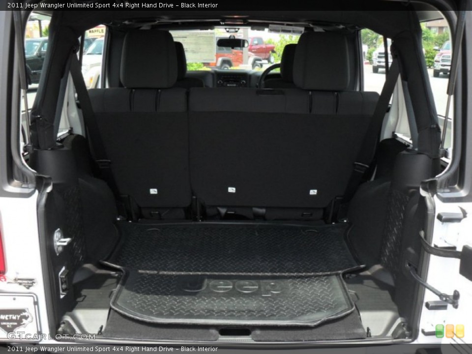 Black Interior Trunk for the 2011 Jeep Wrangler Unlimited Sport 4x4 Right Hand Drive #50002432