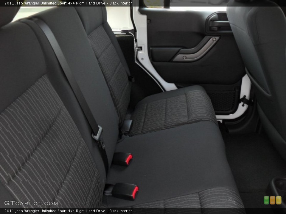 Black Interior Photo for the 2011 Jeep Wrangler Unlimited Sport 4x4 Right Hand Drive #50002447