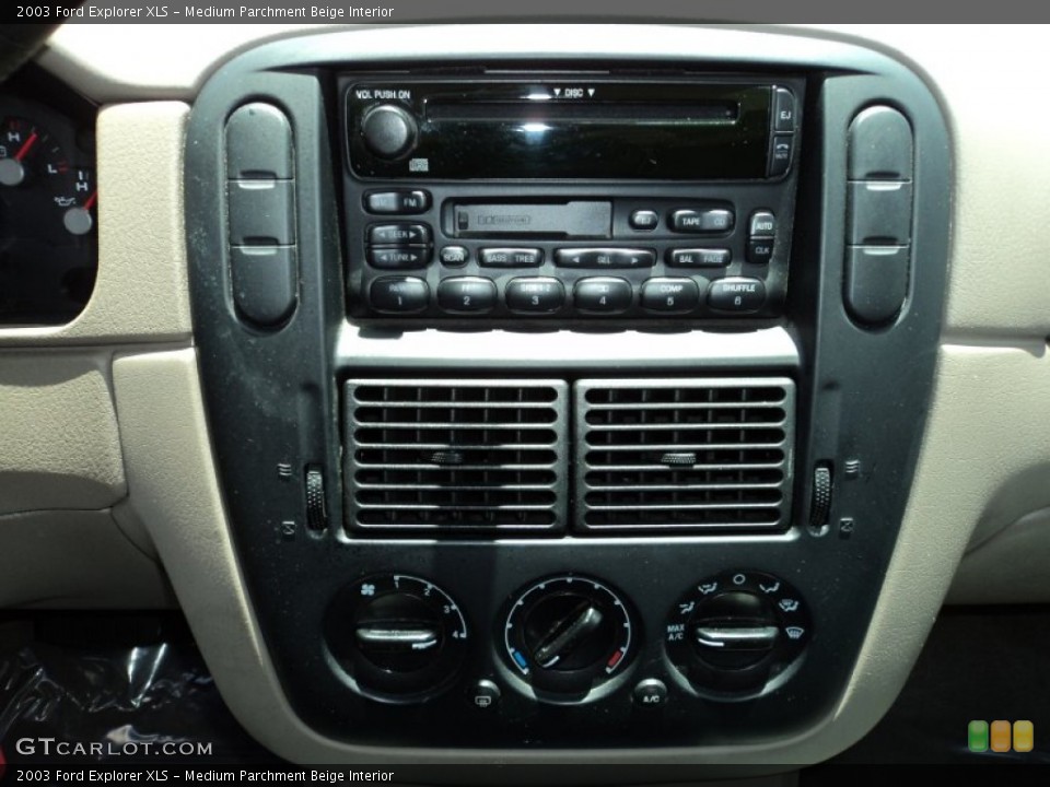 Medium Parchment Beige Interior Controls for the 2003 Ford Explorer XLS #50002471