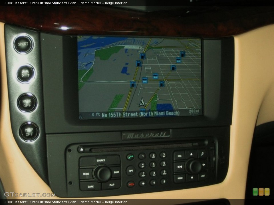 Beige Interior Navigation for the 2008 Maserati GranTurismo  #50003038