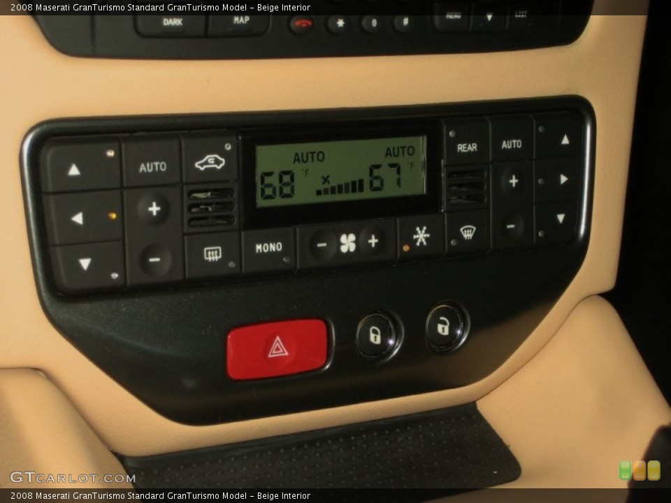 Beige Interior Controls for the 2008 Maserati GranTurismo  #50003053