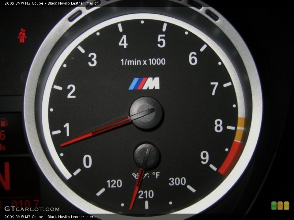 Black Novillo Leather Interior Gauges for the 2009 BMW M3 Coupe #50003638