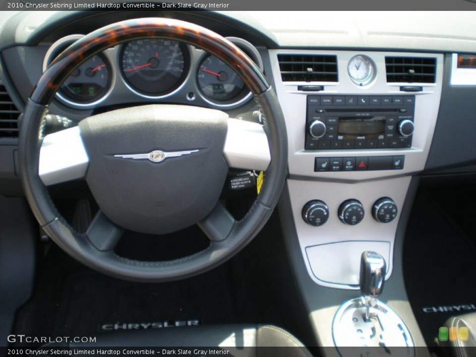 Dark Slate Gray Interior Dashboard for the 2010 Chrysler Sebring Limited Hardtop Convertible #50006041