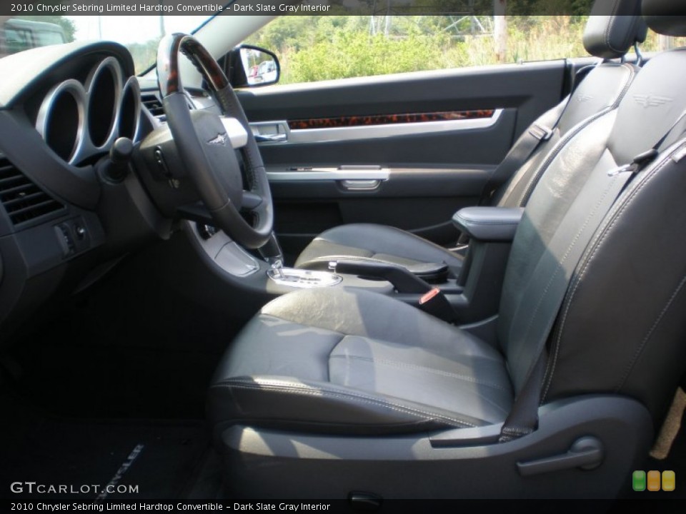 Dark Slate Gray Interior Photo for the 2010 Chrysler Sebring Limited Hardtop Convertible #50006059