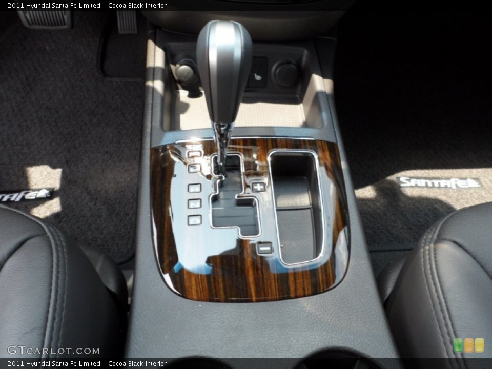 Cocoa Black Interior Transmission for the 2011 Hyundai Santa Fe Limited #50007043
