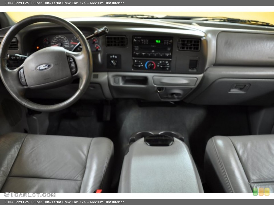 Medium Flint Interior Dashboard for the 2004 Ford F250 Super Duty Lariat Crew Cab 4x4 #50007343