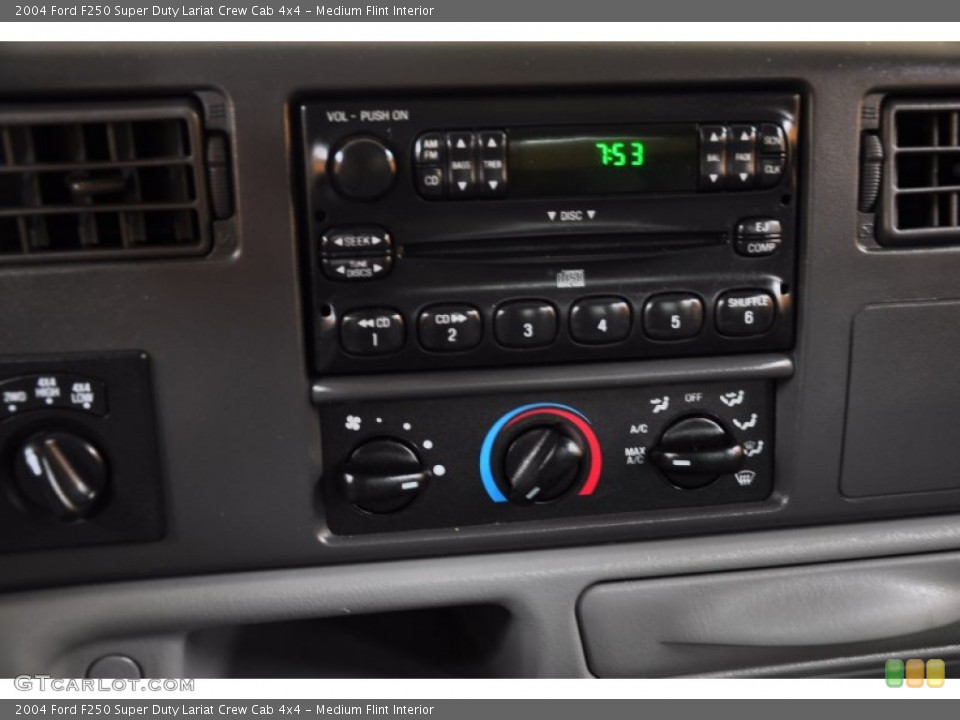 Medium Flint Interior Controls for the 2004 Ford F250 Super Duty Lariat Crew Cab 4x4 #50007358