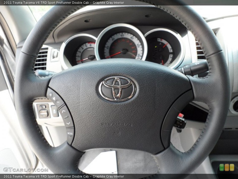 Graphite Gray Interior Steering Wheel for the 2011 Toyota Tacoma V6 TRD Sport PreRunner Double Cab #50007592