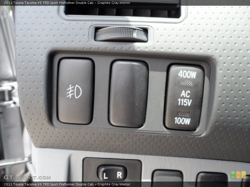 Graphite Gray Interior Controls for the 2011 Toyota Tacoma V6 TRD Sport PreRunner Double Cab #50007622