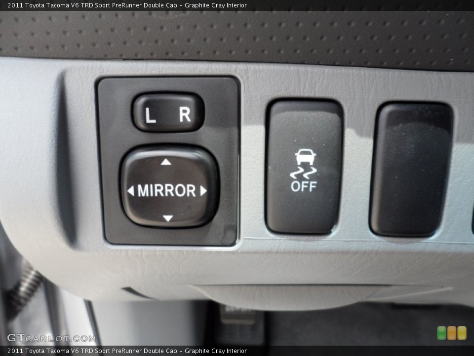 Graphite Gray Interior Controls for the 2011 Toyota Tacoma V6 TRD Sport PreRunner Double Cab #50007637