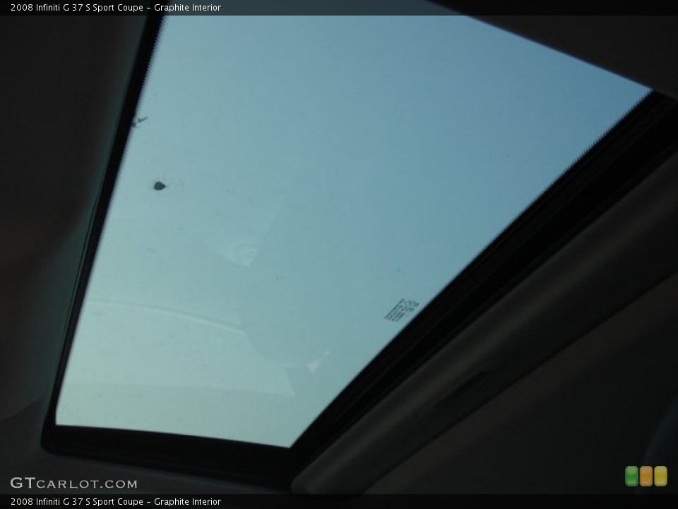 Graphite Interior Sunroof for the 2008 Infiniti G 37 S Sport Coupe #50010091