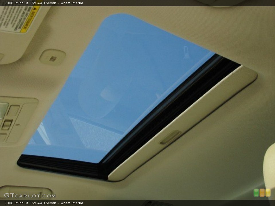 Wheat Interior Sunroof for the 2008 Infiniti M 35x AWD Sedan #50010895