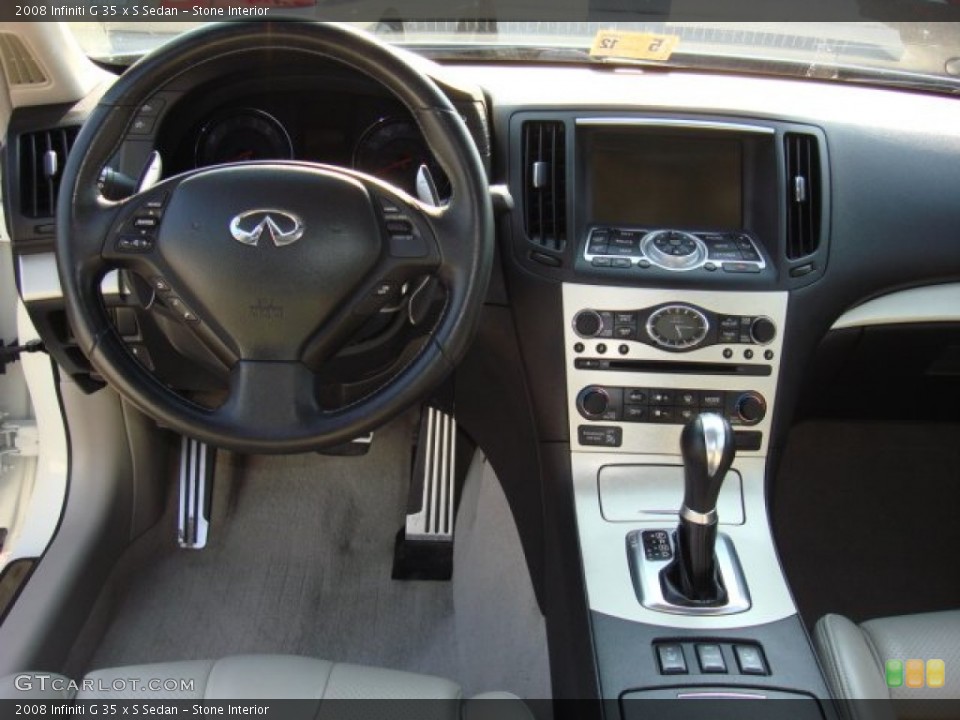 Stone Interior Dashboard for the 2008 Infiniti G 35 x S Sedan #50011243