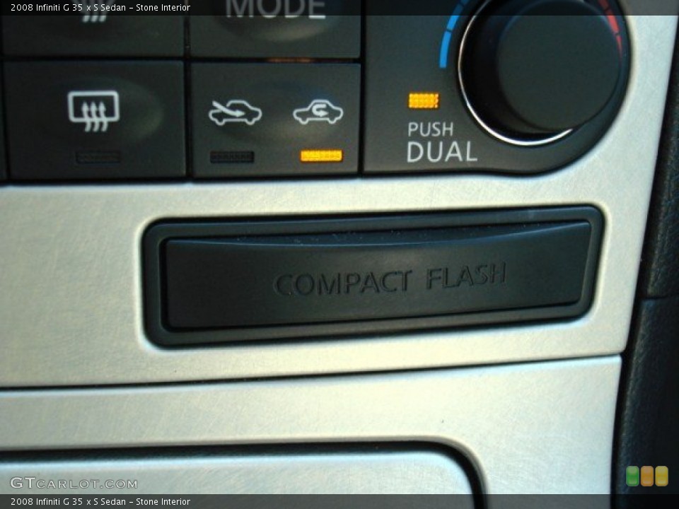Stone Interior Controls for the 2008 Infiniti G 35 x S Sedan #50011363