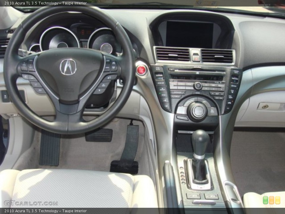 Taupe Interior Dashboard for the 2010 Acura TL 3.5 Technology #50014159