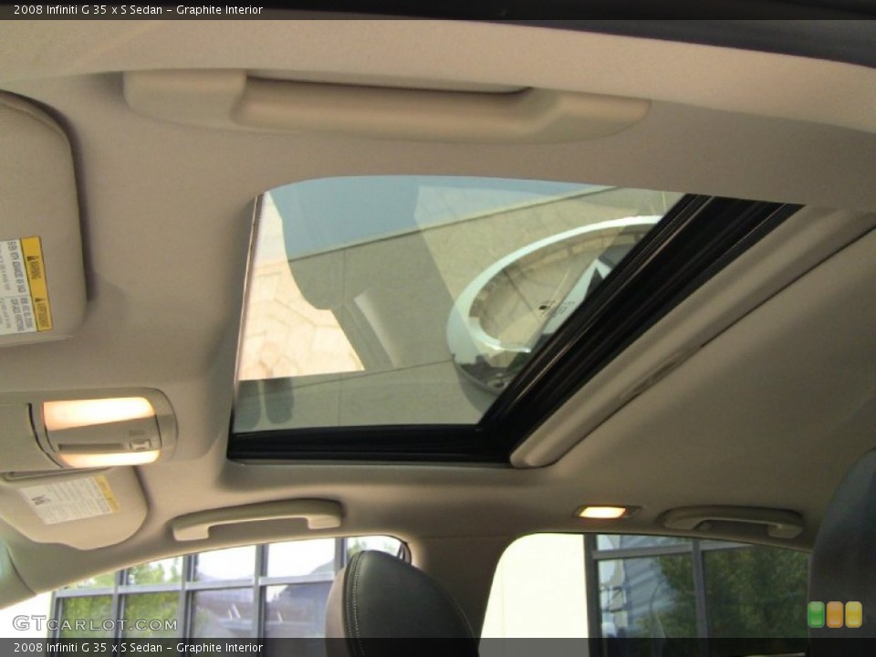 Graphite Interior Sunroof for the 2008 Infiniti G 35 x S Sedan #50014288