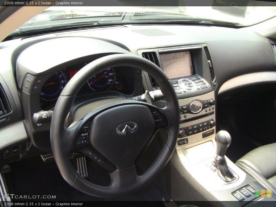 Graphite Interior Dashboard for the 2008 Infiniti G 35 x S Sedan #50014438