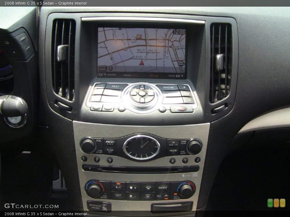 Graphite Interior Navigation for the 2008 Infiniti G 35 x S Sedan #50014465