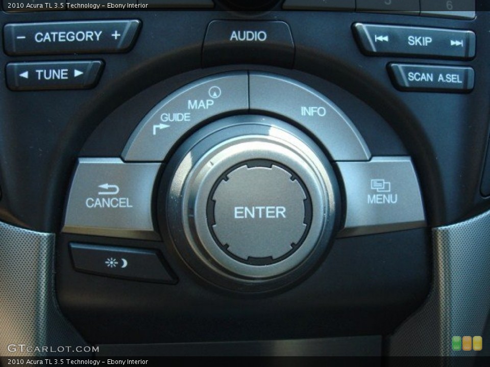 Ebony Interior Controls for the 2010 Acura TL 3.5 Technology #50014903