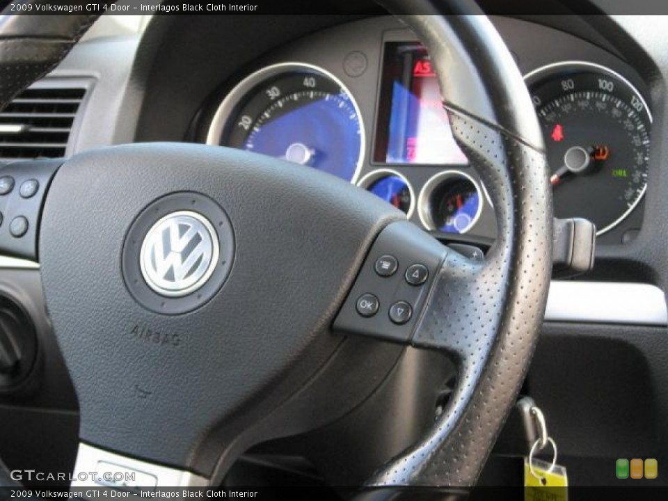 Interlagos Black Cloth Interior Steering Wheel for the 2009 Volkswagen GTI 4 Door #50015047