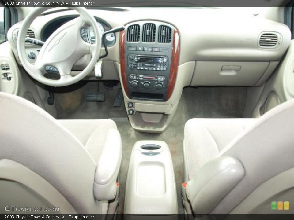 Taupe Interior Dashboard for the 2003 Chrysler Town & Country LX #50015878