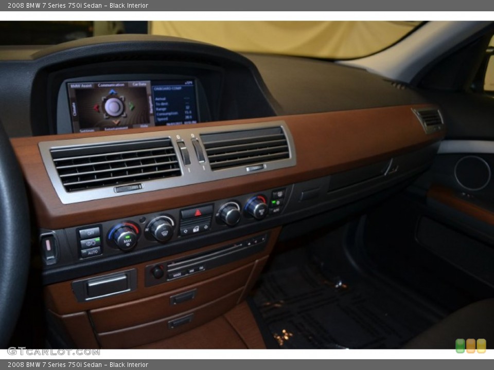 Black Interior Controls for the 2008 BMW 7 Series 750i Sedan #50021164
