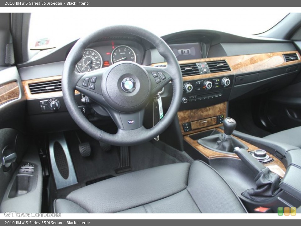 Black Interior Prime Interior for the 2010 BMW 5 Series 550i Sedan #50022871