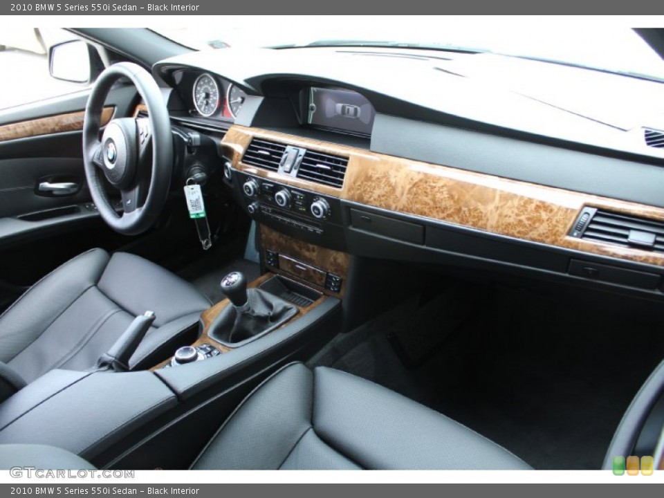 Black Interior Dashboard for the 2010 BMW 5 Series 550i Sedan #50022883