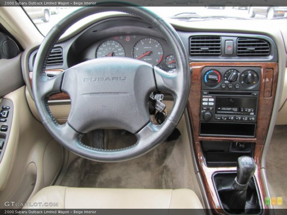 Beige Interior Dashboard for the 2000 Subaru Outback Limited Wagon #50023144