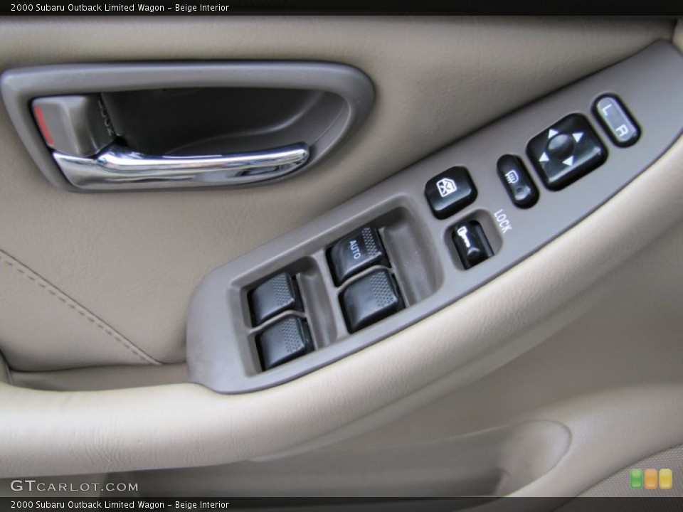 Beige Interior Controls for the 2000 Subaru Outback Limited Wagon #50023207