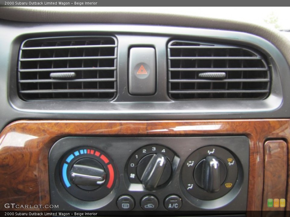 Beige Interior Controls for the 2000 Subaru Outback Limited Wagon #50023264