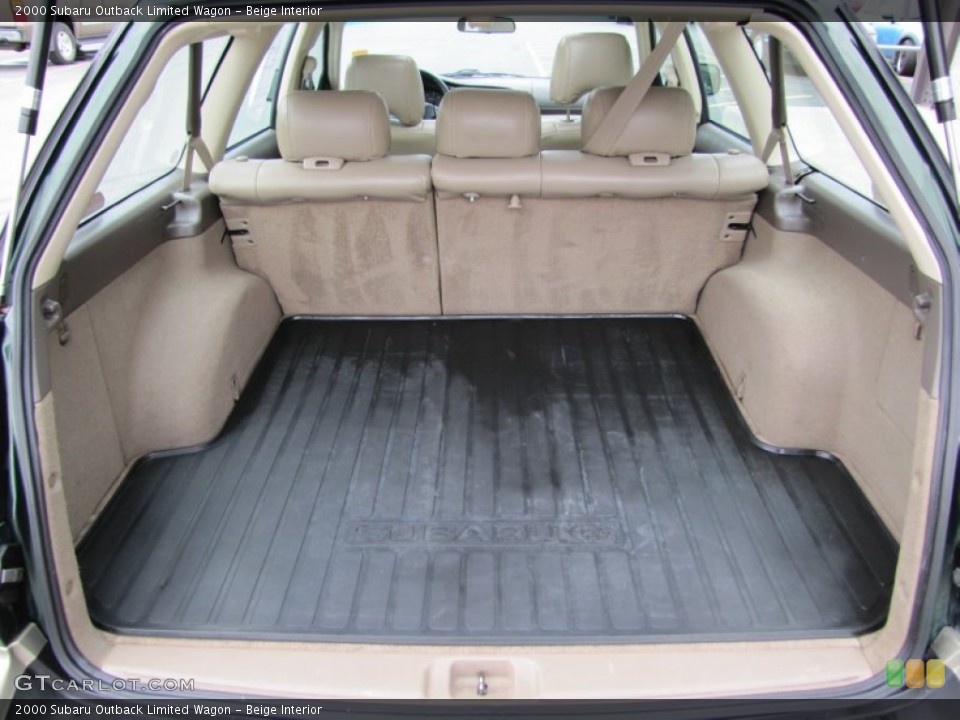 Beige Interior Trunk for the 2000 Subaru Outback Limited Wagon #50023456
