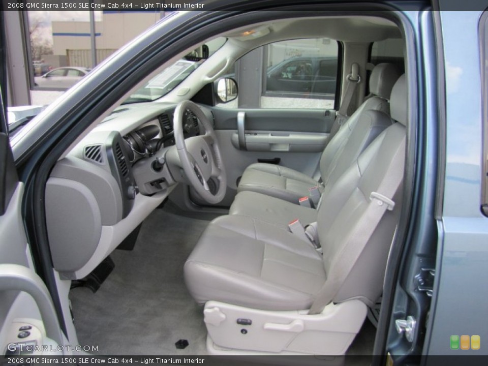 Light Titanium Interior Photo for the 2008 GMC Sierra 1500 SLE Crew Cab 4x4 #50023639