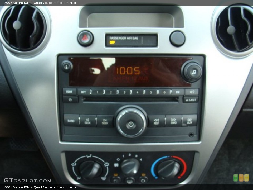 Black Interior Controls for the 2006 Saturn ION 2 Quad Coupe #50023648