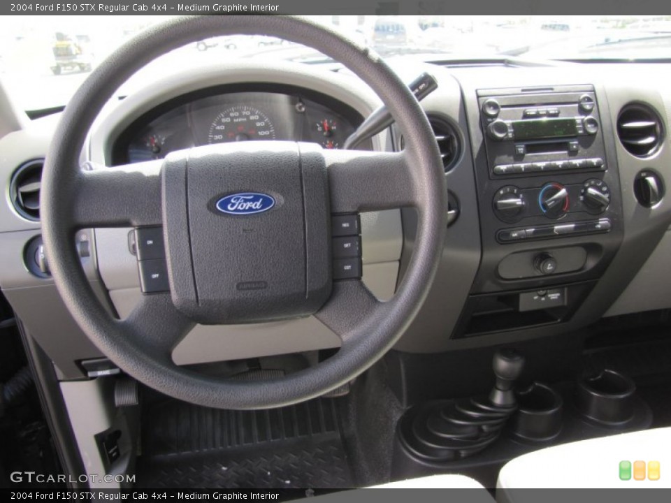Medium Graphite Interior Dashboard for the 2004 Ford F150 STX Regular Cab 4x4 #50024155