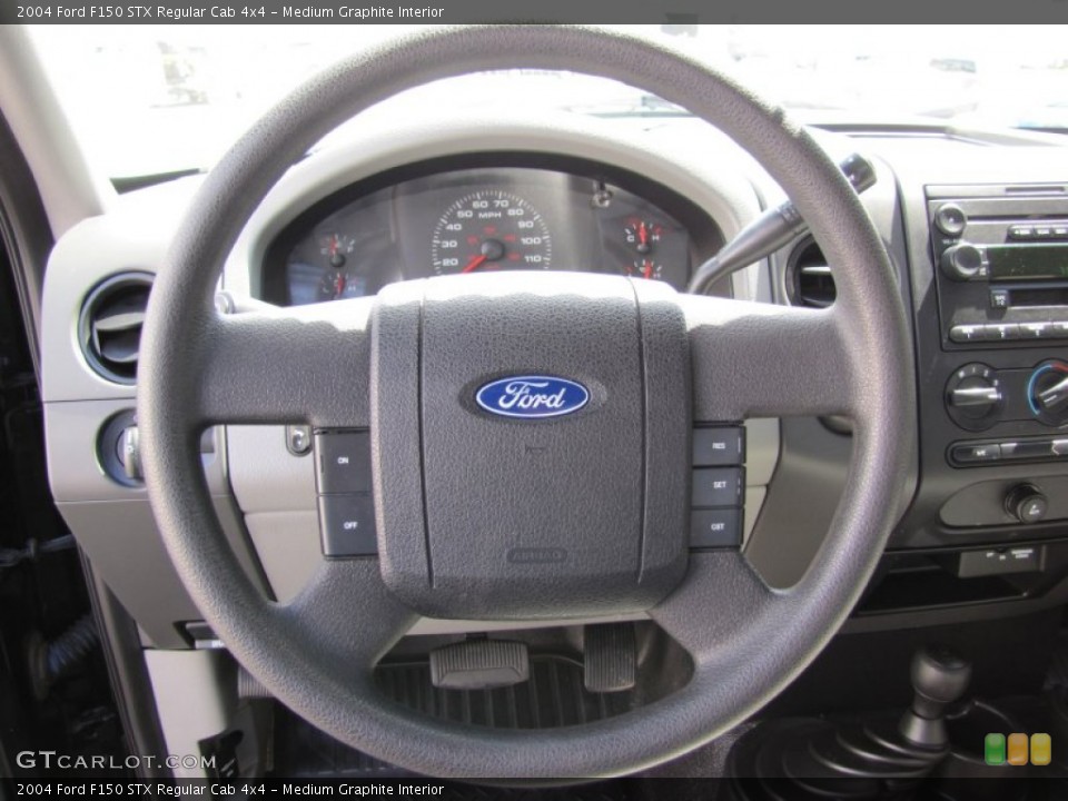 Medium Graphite Interior Steering Wheel for the 2004 Ford F150 STX Regular Cab 4x4 #50024182