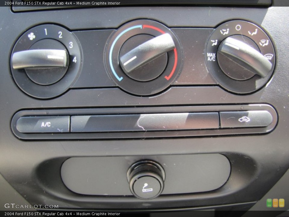 Medium Graphite Interior Controls for the 2004 Ford F150 STX Regular Cab 4x4 #50024302