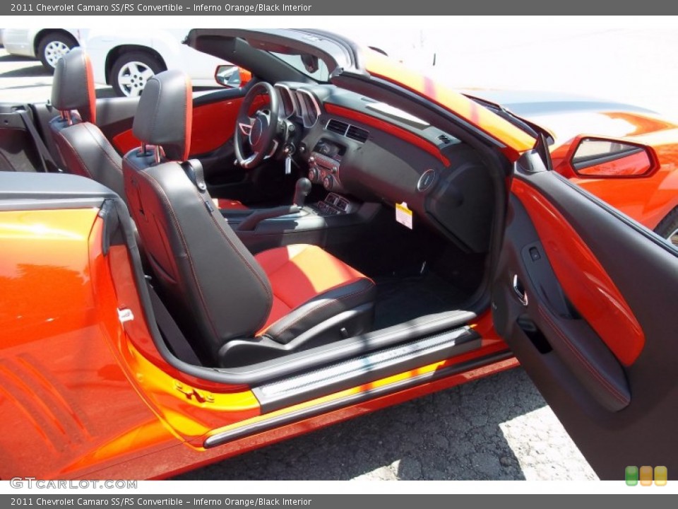 Inferno Orange/Black Interior Photo for the 2011 Chevrolet Camaro SS/RS Convertible #50024776