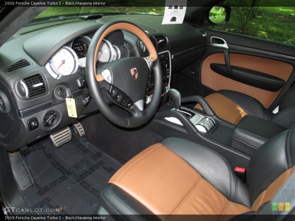 Black/Havanna Interior Photo for the 2009 Porsche Cayenne Turbo S #50026252