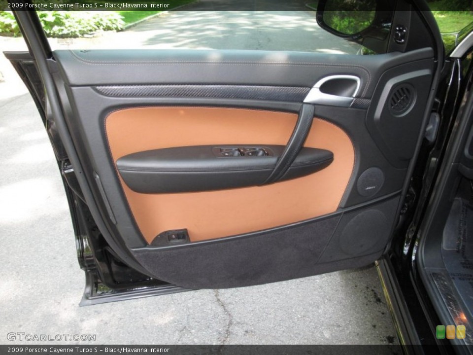 Black/Havanna Interior Door Panel for the 2009 Porsche Cayenne Turbo S #50026267