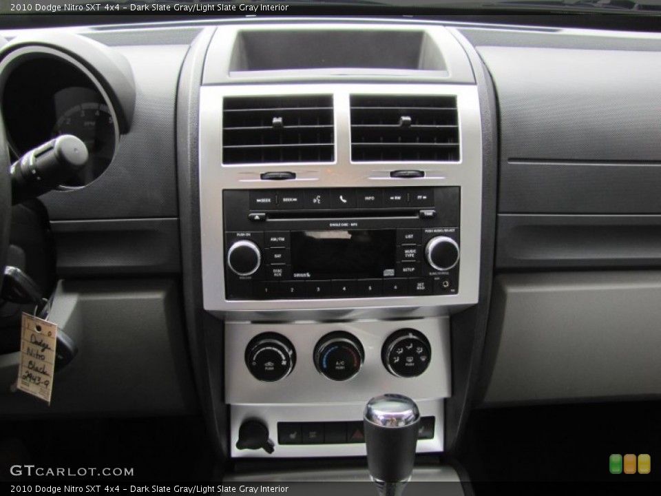 Dark Slate Gray/Light Slate Gray Interior Controls for the 2010 Dodge Nitro SXT 4x4 #50027344